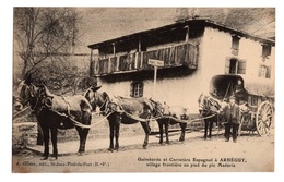 RARE Guimbarde Et Carretere Espagnol à Arneguy ( Charrette ) Village Frontiere Olivier Edit Saint Jean Pied De Port - Arnéguy