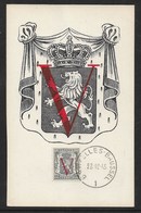 Belgien / Belgique  Mi.Nr. 684 , Befreiung (I) - Freimarken In Wappenzeichnung V - Maximum Card - Brussel 28-12.45 - 1934-1951