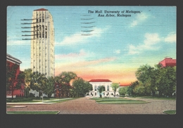 Ann Arbor - The Mall, University Of Michigan - Linen - 1951 - Ann Arbor