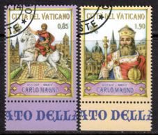 Vatican 2014 Mi# 1807-1808 Used - 1200th Anniv. Of The Death Of Charlemagne - Oblitérés