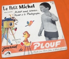 Vinyle 45 Tours   Le Petit Michel Raconte  " Plouf Rond De Service " " Plouf Et La Photographie " (1959) - Children