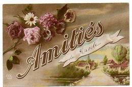 32 - Gers / Amitiés De RISCLE (carte Fantaisie 1918). - Riscle