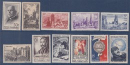 Lot De 11 Timbres Neufs Sans Gomme 525 742 744 745 746 747 794 829 904 906 907 - Otros & Sin Clasificación