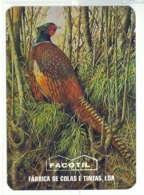 1987 Pocket Poche Calendar Calandrier Calendario Portugal Aves Oiseaux Faisão Pheasant Faisan - Grand Format : 1981-90