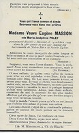 HANNUT MARIA POLET Vve MASSON 14 OCTOBRE 1929 - Hannut