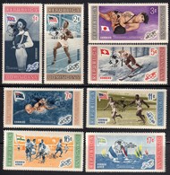 Dominicana / Olympic Games Melbourne 1956 / Fencing Atletics Wrestling Swimming ..Overprinted Ano Geofisico / Mi 672-679 - Sommer 1956: Melbourne