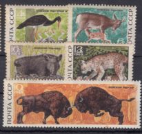 Russia USSR 1969 Animals Mi#3667-3671 Mint Never Hinged - Unused Stamps