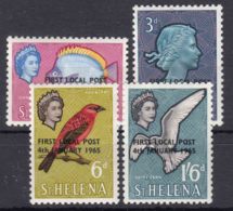 St. Helena 1965 Fish Birds Mi#163-166 Mint Never Hinged - Saint Helena Island