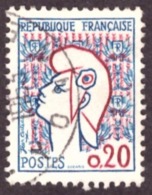 France   1961- Yt N°1282  Marianne De Cocteau - 1961 Marianne (Cocteau)