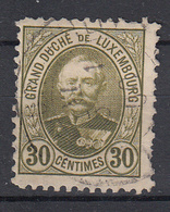 LUXEMBURG - Michel - 1891 - Nr 61 D - Gest/Obl/Us - 1891 Adolphe Frontansicht