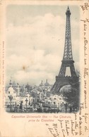 75-PARIS-TOUR EIFFEL-EXPOSITION UNIVERSELLE DE PARIS 1900 VUE GENERALE PRISE DU TROCADERO - Tour Eiffel