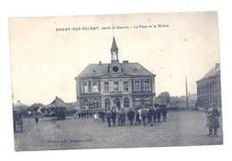 CPA Bruay-sur-Escaut (après La Guerre) - La Place Et La Mairie - Bruay Sur Escaut