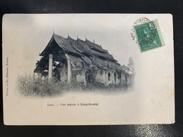 Laos. Une Pagode à Xieng-Kouang.  Précurseur. Claude Et C• éditeurs Saïgon - Laos