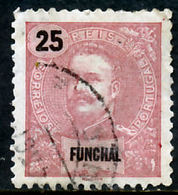 !										■■■■■ds■■ Funchal 1898 AF#28ø King Carlos Mouchon New Colors 25 Réis (x9319) - Funchal