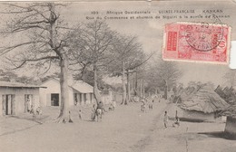 KANKAN     GUINEE  FRANCAISE    Rue Du Commerce Et Chemin De Siguiri à La Sortie De  Kankan  1919 - Guinée Française