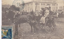 13 / MARSEILLE / EXPOSITION ELECTRICITE 1908 / RARE CARTE PHOTO AVEC VIGNETTE - Exposición Internacional De Electricidad 1908 Y Otras