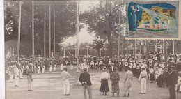 13 / MARSEILLE / EXPOSITION ELECTRICITE 1908 / RARE CARTE PHOTO AVEC VIGNETTE - Internationale Tentoonstelling Voor Elektriciteit En Andere