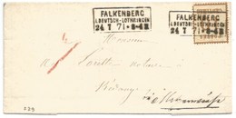 229 - FALKENBERG I.Deutch-Lothringen - Juillet 1871 Pour KEDANGE En Moselle - - Guerra Del 1870