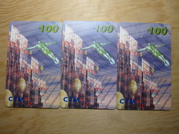 Chip Phonecard,the First Issued Smart Card 100Y Facevalue,three Different Edition,1MCU96B,1MCU97B,79MCU99B,used - Macau