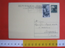 PC.4 ITALIA CARTOLINA POSTALE 1949 DEMOCRATICA £ 15 TORINO Targhetta SALSOMAGGIORE TERME STATO CURE SALSOIODICHE DOCTOR - Bäderwesen