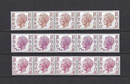 Belgique: R70 + R 74 + R78 ** Avec N° - Coil Stamps