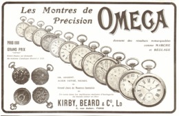 PUB MONTRE " OMEGA " 1908 ( 53 ) - Montres Anciennes