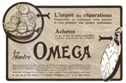 PUB MONTRE " OMEGA " 1921 ( 57 ) - Montres Anciennes
