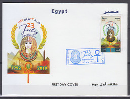 EGYPTE 2019         Premier Jour       COTE 4 . 50 EUROS - Lettres & Documents