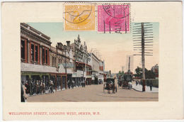 PERTH - AUSTRALIA - WELLINGTON STREET - LOOKING WEST -21321- - Welt