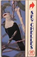 SEYCHELLES - Phonecard  -  Landis § Gyr  -  Comoro Blue Pigeon  -  30 Units - Sychelles