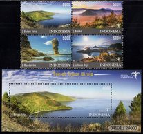 Indonesia - 2017 - Tourism Destinations Of Indonesia - Mint Stamp Set + Souvenir Sheet - Indonesia