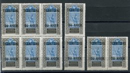 NIGER N°3 ** TARGUI EN BLOC DE 6 + 2 PAIRES - Unused Stamps