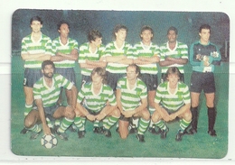 1986 Pocket Calendar Calandrier Calendario Portugal Futebol Soccer Sporting Clube De Portugal SCP - Grand Format : 1981-90