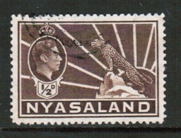 NYASALAND  Scott # 54A VF USED (Stamp Scan # 601) - Nyassaland (1907-1953)