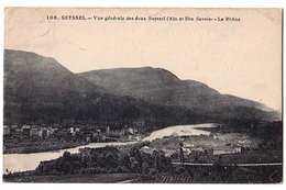 Seyssel - Vue Générale Des Deux Seyssel - Le Rhône - Circulé 1930 - Seyssel