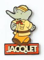 Pin's JACQUET - BABAR L'éléphant En Costume Colonial - FF - J220 - BD