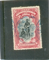 1894 CONGO - BELGE Y & T N° 28 ( O ) 5 Frs. - Brieven En Documenten