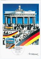 Germany Deutschland 1990 Maximum Card Erster Jahrestag Der öffnung Innerdeutschen Grenzen Inner German Borders Berlin - 1981-2000