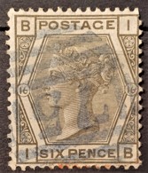 GREAT BRITAIN 1873/80 - Canceled - Sc# 62 - 6d - Plate 16 - Gebruikt