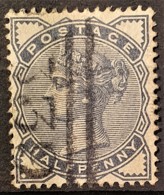 GREAT BRITAIN 1884 - Canceled - Sc# 98 - 0.5d - Used Stamps