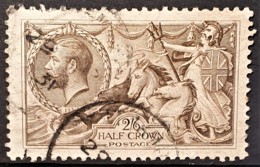 GREAT BRITAIN 1913 - Canceled - Sc# 173 - 2/6 Half Crown - Seahorses - Usati
