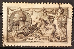 GREAT BRITAIN 1913 - Canceled - Sc# 173 - 2/6 Half Crown - Seahorses - Used Stamps