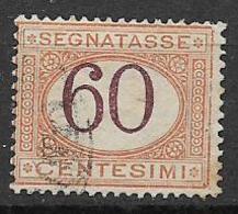 REGNO D'ITALIA 1924 SEGNATASSE RE V.EMANUELE III TIPO DEL 1870 IN COLORI CAMBIATI SASS. 33  USATO VF - Postage Due