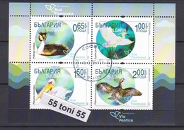 2019 Ecology-Fauna-Birds ( Via Pontica )  S/S – Used First Day(O) ( Limited Edition) Bulgaria/Bulgarien - Used Stamps