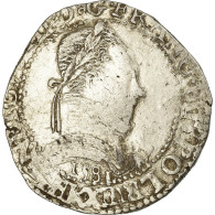 Monnaie, France, Henri III, Franc Au Col Plat, 1581, Bordeaux, TB+, Argent - 1574-1589 Hendrik III