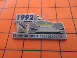 820 Pin's Pins / Beau Et Rare / THEME : AUTOMOBILES / PEUGEOT 905 POISSY DANS LA COURSE ENDURANCE - Peugeot