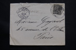 BRÉSIL - Enveloppe De Rio De Janeiro Pour Paris En 1909, Affranchissement Plaisant - L 54886 - Cartas