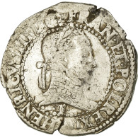 Monnaie, France, Henri III, Franc Au Col Plat, 1581, Angers, TB+, Argent - 1574-1589 Henri III