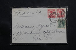 CUBA - Enveloppe De Habana Pour Paris En 1908, Affranchissement Plaisant - L 54890 - Lettres & Documents