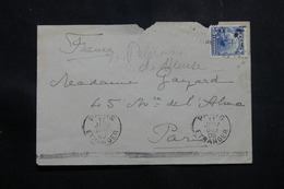 CUBA - Enveloppe De Habana Pour Paris En 1909, Affranchissement Plaisant - L 54891 - Cartas & Documentos